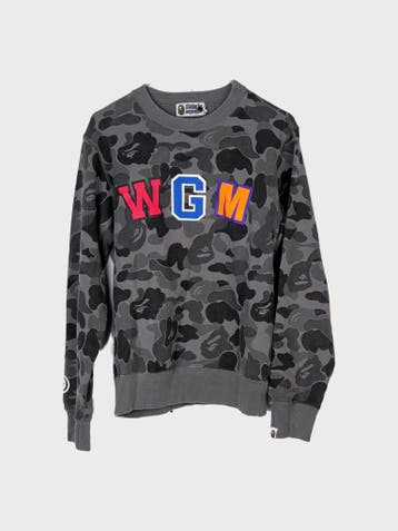 A Bathing Ape Sweatshirts Heren maat S Grey Camo, Overige kleuren, Ophalen of Verzenden, Zo goed als nieuw, A Bathing Ape