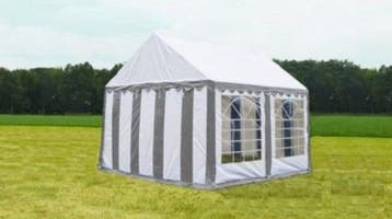 Classic Plus Partytent PVC 5x4x2 mtr in Wit-Grijs, Verzenden, Nieuw, 2 meter of meer, Partytent