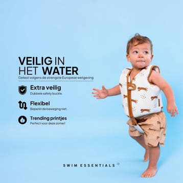 Swim Essentials Zwemvest tijger - Drijfvest kind - 15-19 kg, Ophalen of Verzenden, Zo goed als nieuw