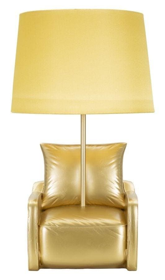 TAFELLAMP MIDCENTURY GEEL CM Ø 26X46, Huis en Inrichting, Lampen | Tafellampen, Ophalen of Verzenden
