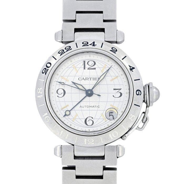 Cartier - Pasha C Meridian GMT - Zonder minimumprijs -, Sieraden, Tassen en Uiterlijk, Horloges | Heren