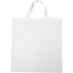 Tas, afm 38x42 cm, 130 gr, wit, 1 stuk, Hobby en Vrije tijd, Stoffen en Lappen, Nieuw