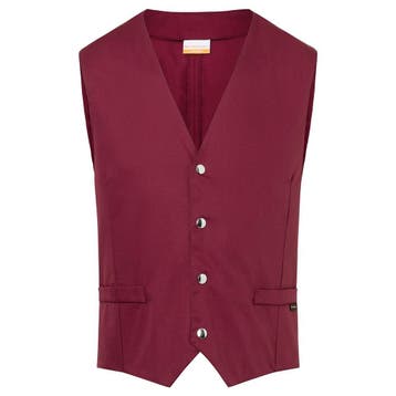 GGM Gastro | KARLOWSKY | Heren Gilet Kai - Bordeaux - maat:, Verzenden, Nieuw, Bord(en)