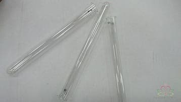 Reageerbuisjes test tube glas 2 gaatjes 20 cm ø2 set 12, Ophalen of Verzenden, Nieuw