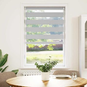 vidaXL Zebra rolgordijn 90x100 cm stofbreedte 85,9 cm, Verzenden, Nieuw, Grijs