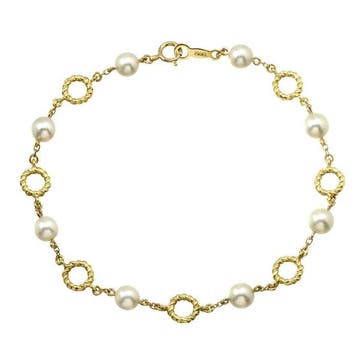 Mikimoto - Armband - 18 karaat Geel goud, Nieuw