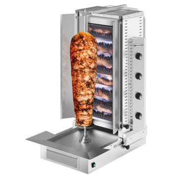GGM Gastro | Dönergrill - 4 branders - motor onder - incl. 2, Verzenden