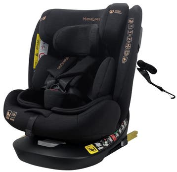 MamaLoes Sef Zwart Luxe 40-150 cm 360° i-Size Autostoel, Verzenden, Nieuw, 15 t/m 36 kg, Isofix