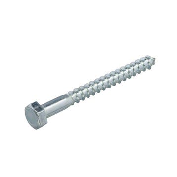 OUTLET Houtdraadbout 4.6 verzinkt 10x140mm DIN571, Doe-het-zelf en Verbouw, IJzerwaren en Bevestigingsmiddelen, Ophalen of Verzenden