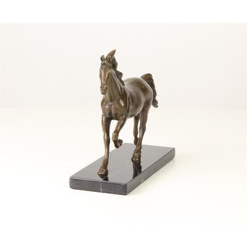 BRONZEN BEELD VAN EEN GALOPPEREND PAARD (Interieur), Verzenden, Nieuw