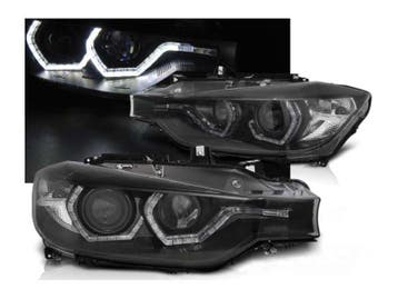 BMW F30/F31 LED tube koplamp unit Zwart 2e kans, Auto-onderdelen, Verzenden, Gebruikt, BMW