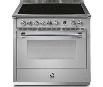 Steel A9S-5FI Ascot Fornuis Inductiekookplaat zones6299, Ophalen of Verzenden, Nieuw, Vrijstaand, Energieklasse A of zuiniger