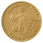 Slowakije 5 Euro Bruine Beer 2023, Verzenden