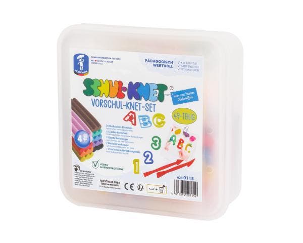 Feuchtmann - SCHUL-KNET - 628 0115 - kleuterset - 49 stuks, Kinderen en Baby's, Speelgoed | Educatief en Creatief, Knutselen, Nieuw