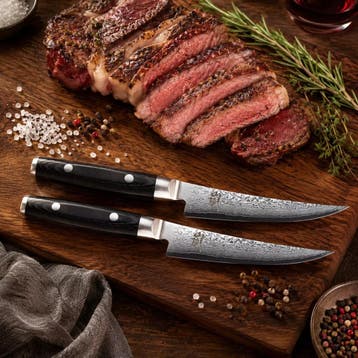 Yaxell Ran Steakmessenset – 2-delig – Giftset – 69 Lag, Ophalen of Verzenden, Nieuw, Overige materialen
