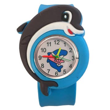 Fako - Kinderhorloge - Slap On Mini - Dolfijn - Lichtblauw, Verzenden, Nieuw