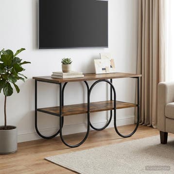 vidaXL TV-standaard 80 x 40 x 50 cm Gerookt eiken Bewerkt, Minder dan 50 cm, Verzenden, Nieuw, Minder dan 100 cm
