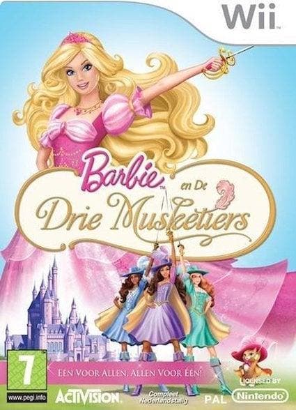 Barbie en de Drie Musketiers (Wii Games), Spelcomputers en Games, Games | Nintendo Wii, Zo goed als nieuw, Ophalen of Verzenden