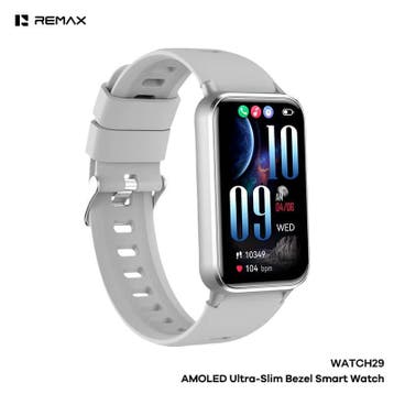 Remax WATCH29 - Smartwatch - AMOLED - Zilver, Ophalen of Verzenden, Nieuw, Zilver, Remax