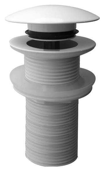 UniMatch clickwaste afvoerplug verlengd 5/4 glans wit, Ophalen of Verzenden, Nieuw