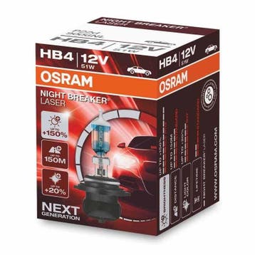 Osram HB4 Halogeenlamp 12V 51W P22d Night Breaker Laser, Ophalen of Verzenden, Nieuw