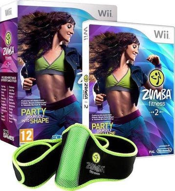 Zumba Fitness 2 + Fitness Belt in Doos (Wii Games), Ophalen of Verzenden, Zo goed als nieuw