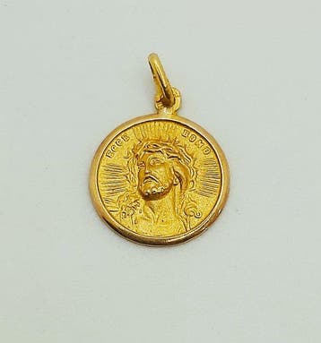 Medaille hanger - 19.2 kt. Geel goud, Sieraden, Tassen en Uiterlijk