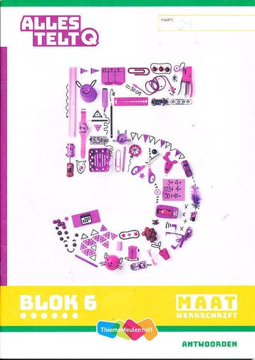 Alles Telt Q Antwoorden Werkschrift Maat blok 6 groep 5, Verzenden, Nieuw