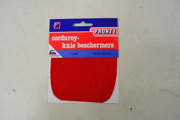 Corduroy Kniestukken opstrijkbaar Rood, Nieuw