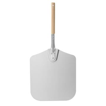 Pizzaschep | Oppervlak 305x305mm | Hout/Aluminium (Dicht) |, Verzenden, Nieuw in verpakking