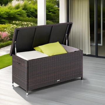 Wicker opbergbox Kiruna met kunststof gaas, Verzenden, Nieuw