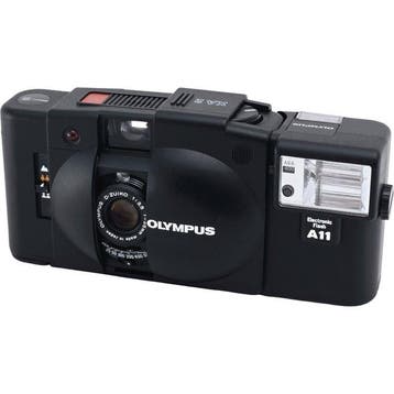 Olympus XA2 D.Zuiko 35mm F3.5 + Electronic Flash A11 – Light, Nieuw