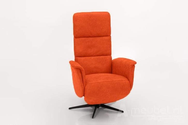Relaxfauteuil Arkel - relaxfauteuils - Oranje, Huis en Inrichting, Stoelen, Nieuw, Stof