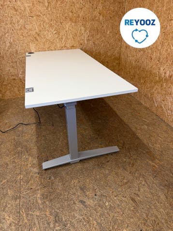 Konig Neurath zit-sta bureau - TALO.S - 160x80 - zilverg..., Nieuw in verpakking