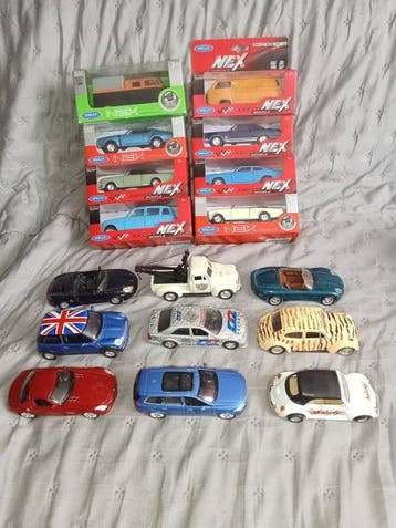 Welly 1:43 - Modelauto (17) - Assorted models, Nieuw