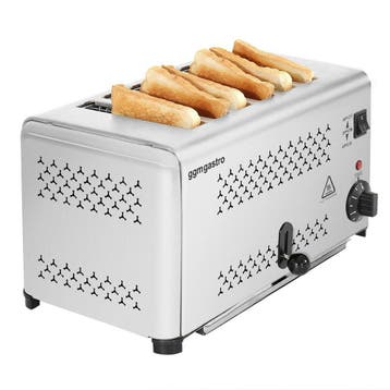 GGM Gastro | Broodrooster - mechanisch - 1,8kW - 6 sleuven |, Verzenden, Nieuw in verpakking, Overige typen