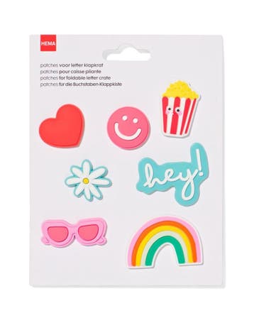 HEMA Patches letter klapkrat vrolijk 1+1 gratis, Verzenden, Nieuw