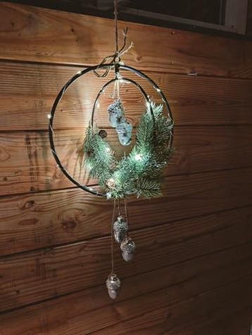 Metalen Frame Ring in ring movable Zwart 25 cm, Ophalen of Verzenden, Nieuw