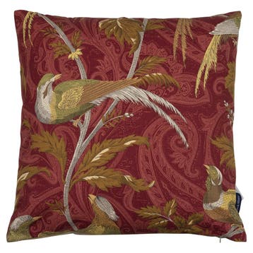 kussen geweven paisley vogel rood 45x45cm*, Verzenden, Nieuw