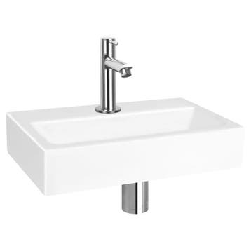 Fonteinset Differnz Flat Keramiek 38x24x7 cm Wit Met Rechte, Ophalen of Verzenden, Nieuw, Overige typen