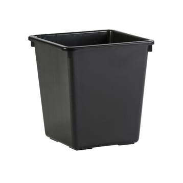 Vierkant tapse papierbak 27 ltr - Zwart, Verzenden, Nieuw