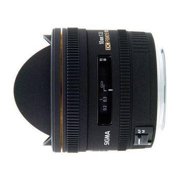 Sigma 10mm f/2.8 EX DC HSM Fisheye Nikon F-mount objectief, Verzenden, Gebruikt, Sigma