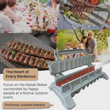 Kebab Maker & Pers - Maak Perfecte Kebab Spiesjes voor de BB, Verzenden, Nieuw
