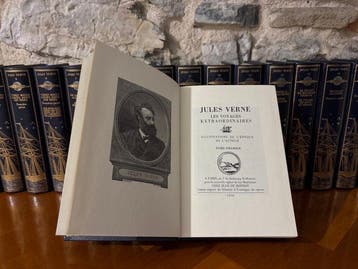 Jules Verne; Illustrations de lépoque de lauteur - Les