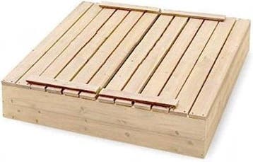Houten Zandbak 120x120 | Opklapdeksel | OP=OP, Nieuw, Ophalen of Verzenden, Hout, 100 tot 200 cm