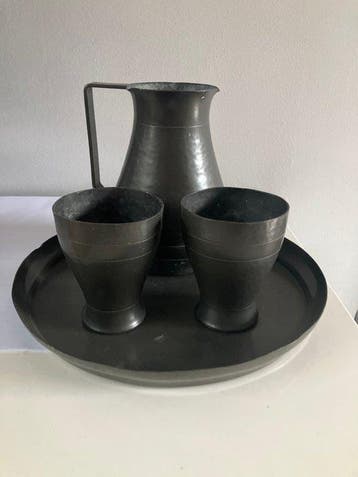 GERO - theo hooft - Drinkset (4) - Tin - Art deco tinnen