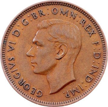 Australië. George VI. 1/2 Penny 1939