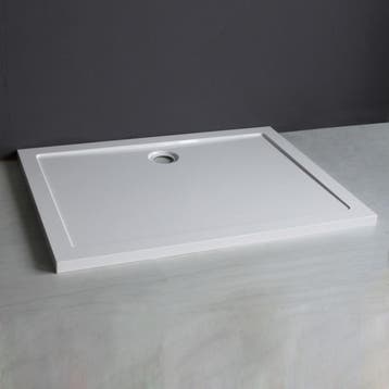 BWS Luxe Douchebak SMC Rechthoek 120x80x4 cm Wit, Ophalen of Verzenden, Nieuw, Douche