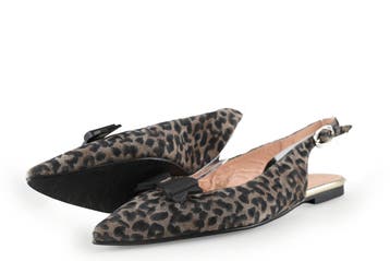 Floris van Bommel Slingbacks in maat 38 Bruin, Bruin, Verzenden, Floris van Bommel, Zo goed als nieuw