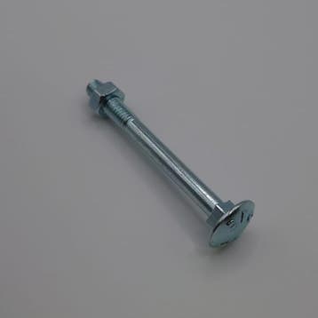 Slotbout met moer M6x50 verzinkt (100st), Ophalen of Verzenden, Nieuw